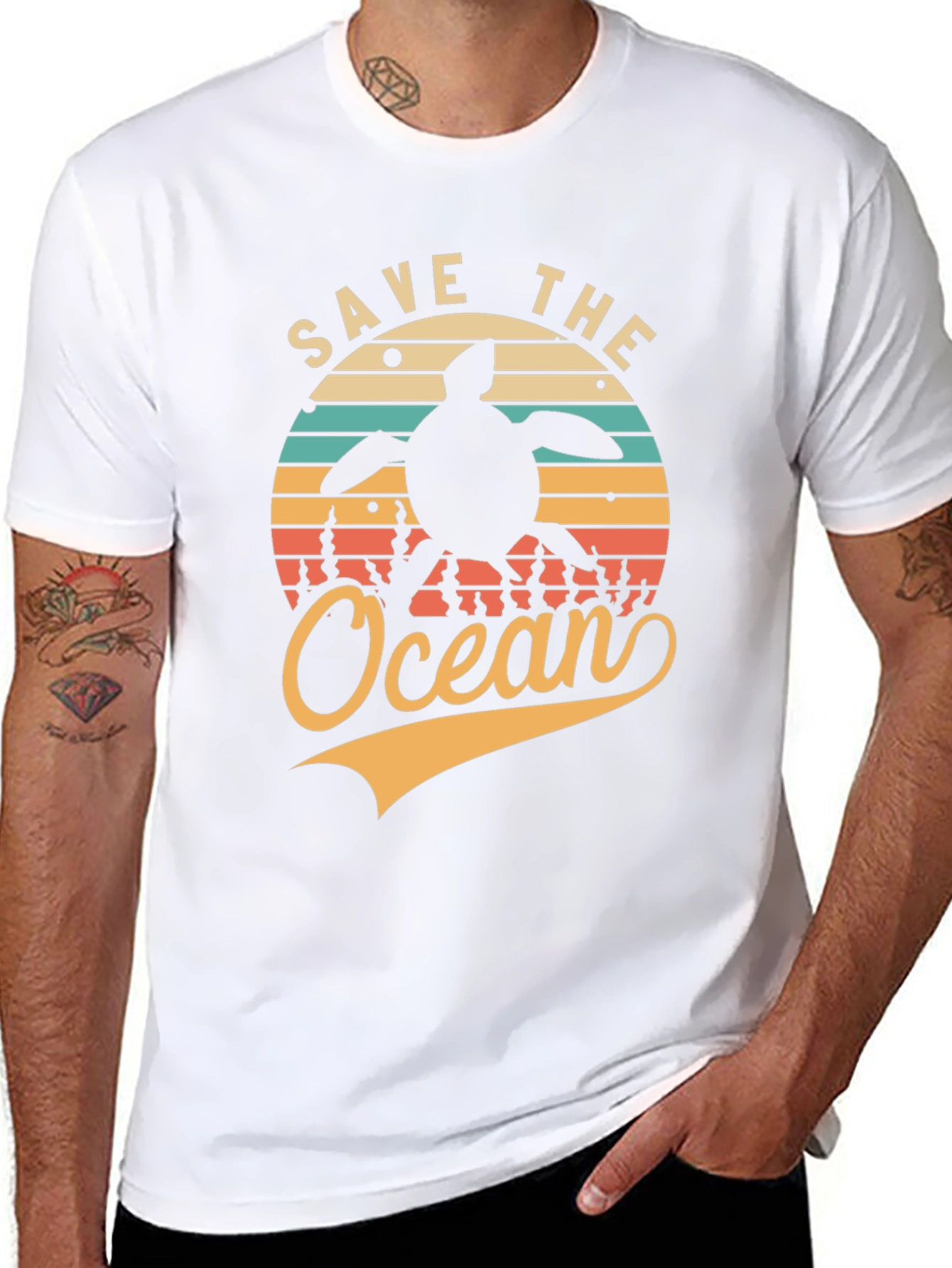 Save the Ocean Turtle Graphic Tee