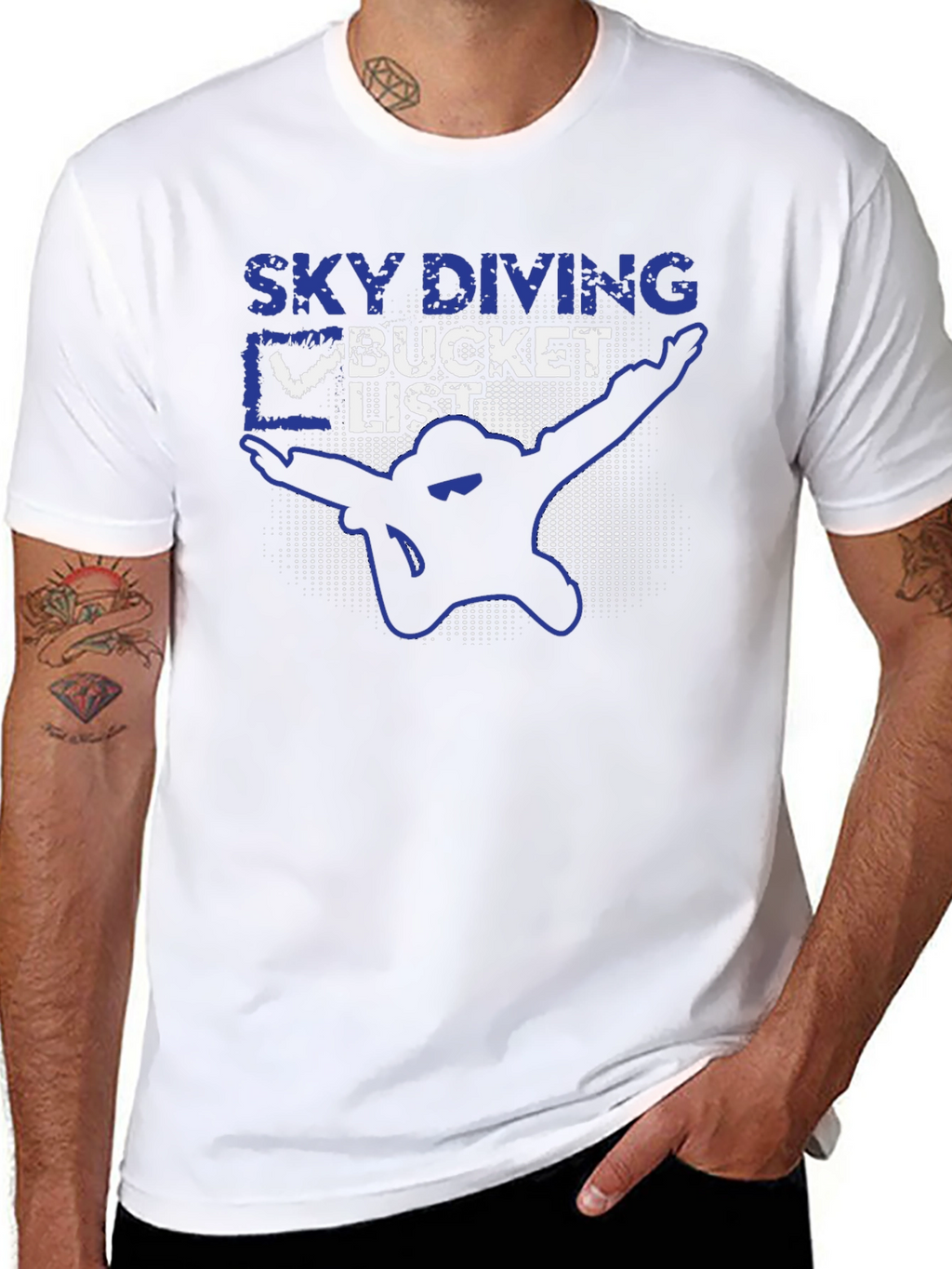 Skydiving Bucket List Graphic T-Shirt