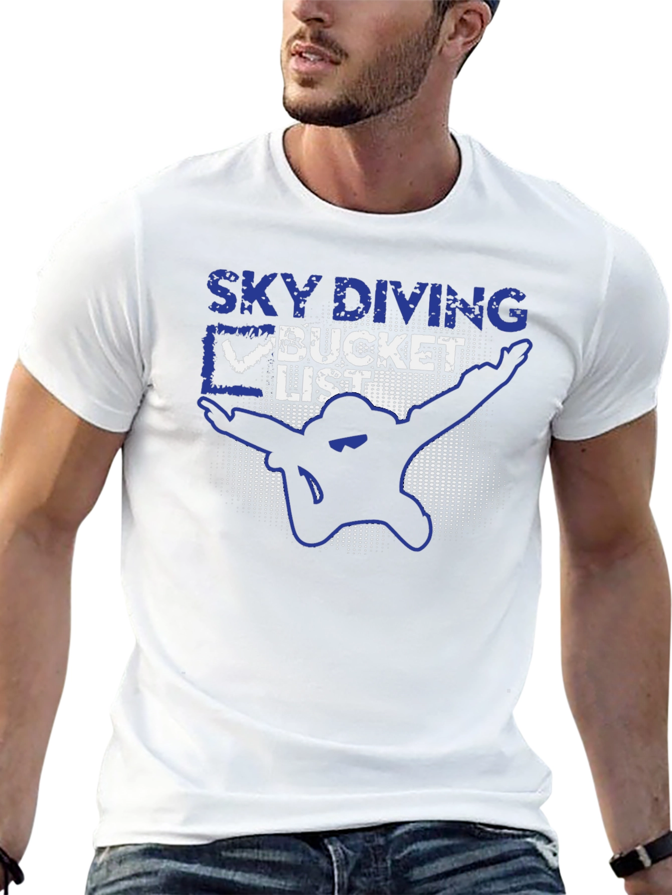 Skydiving Bucket List Graphic T-Shirt