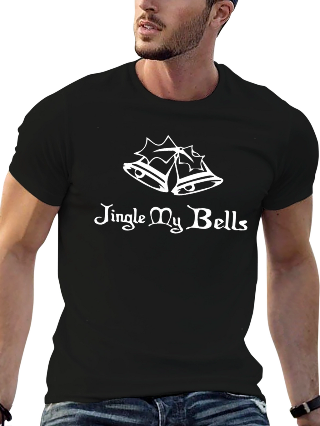 Jingle My Bells Christmas T-Shirt - Black
