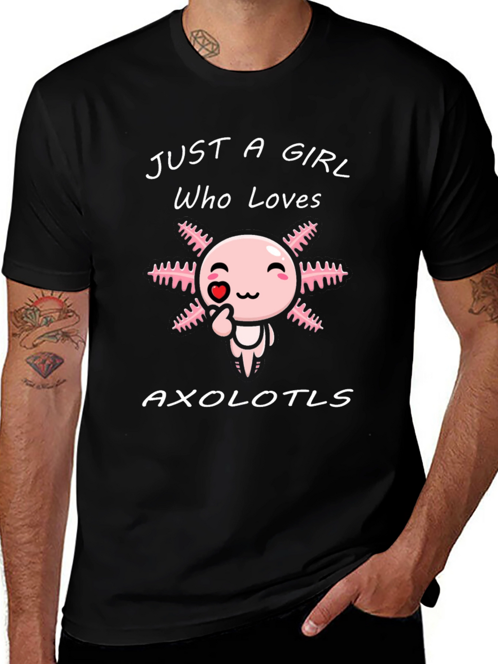 Just a Girl Who Loves Axolotls T-Shirt