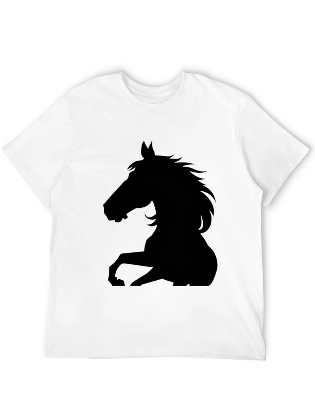 Black Horse Silhouette Graphic Tee - Mens