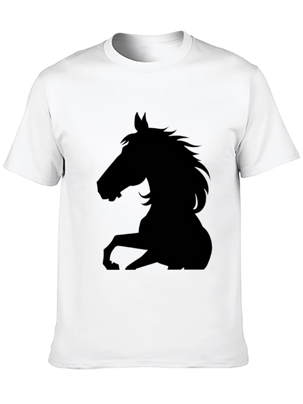 Black Horse Silhouette Graphic Tee - Mens