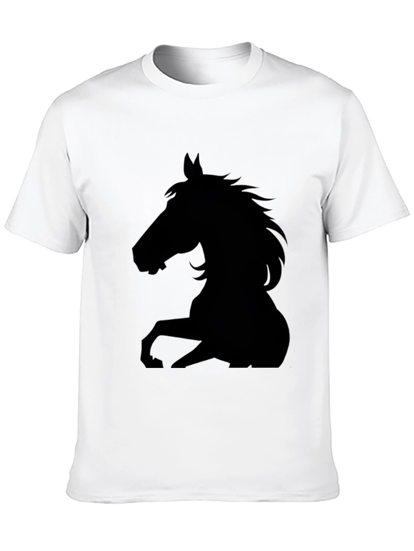 Black Horse Silhouette Graphic Tee - Mens
