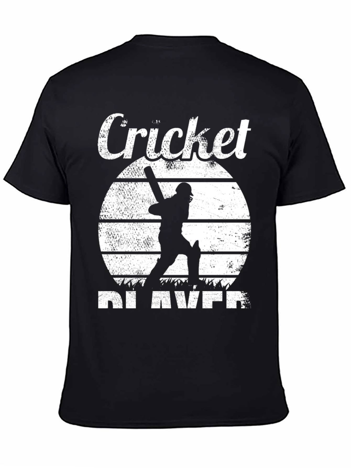 Cricket Player Graphic Tee - Vintage Style