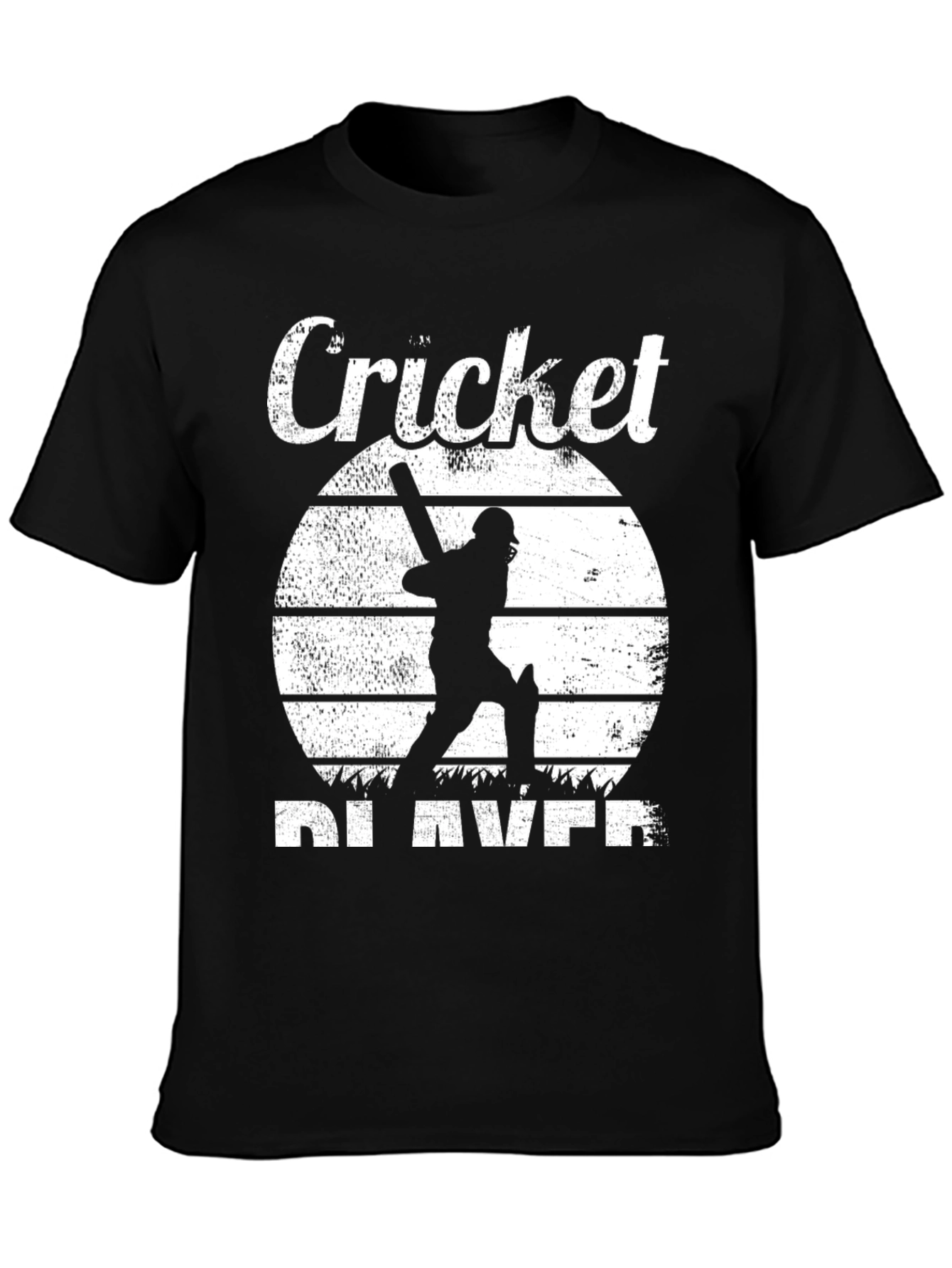 Cricket Player Graphic Tee - Vintage Style