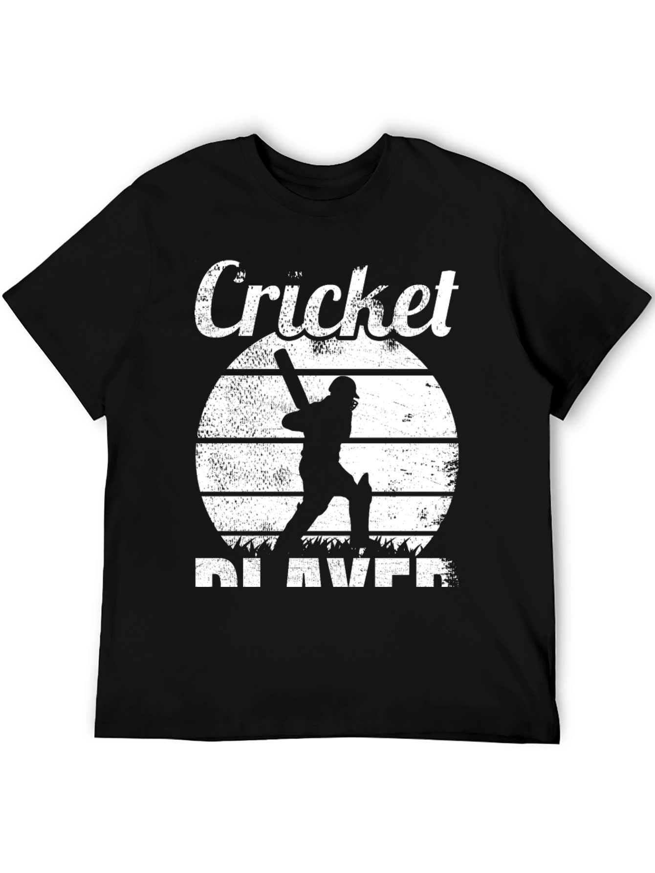 Cricket Player Graphic Tee - Vintage Style