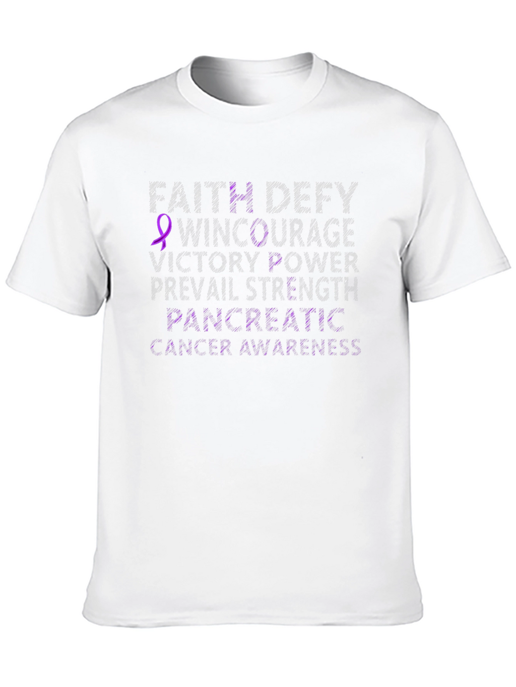 Pancreatic Cancer Awareness T-Shirt - Faith Defy