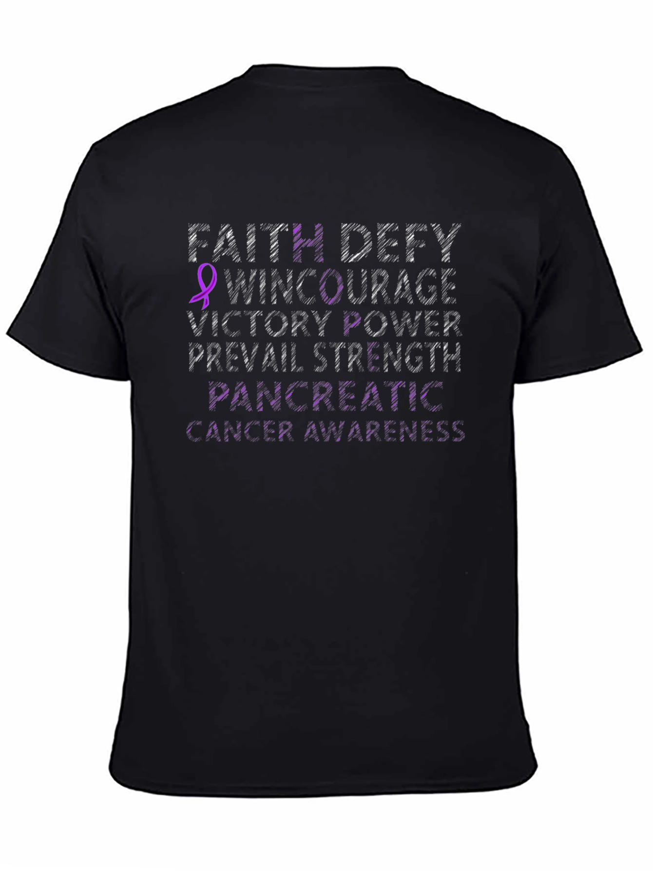 Pancreatic Cancer Awareness T-Shirt - Faith Defy