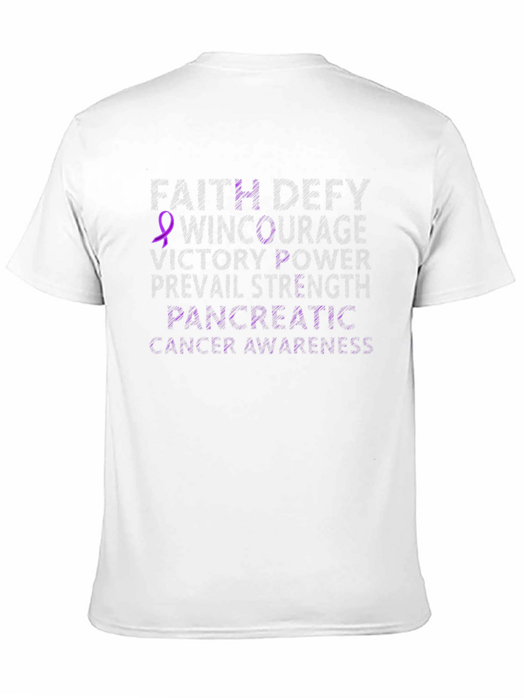 Pancreatic Cancer Awareness T-Shirt - Faith Defy