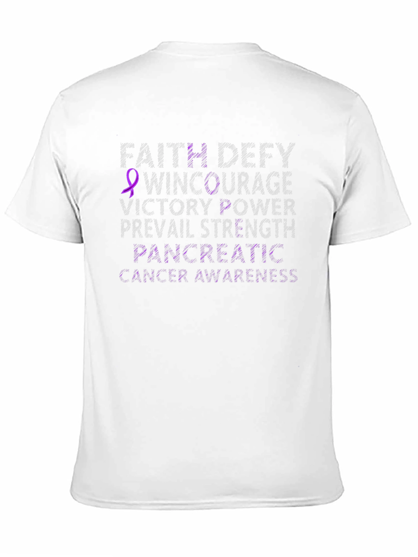 Pancreatic Cancer Awareness T-Shirt - Faith Defy