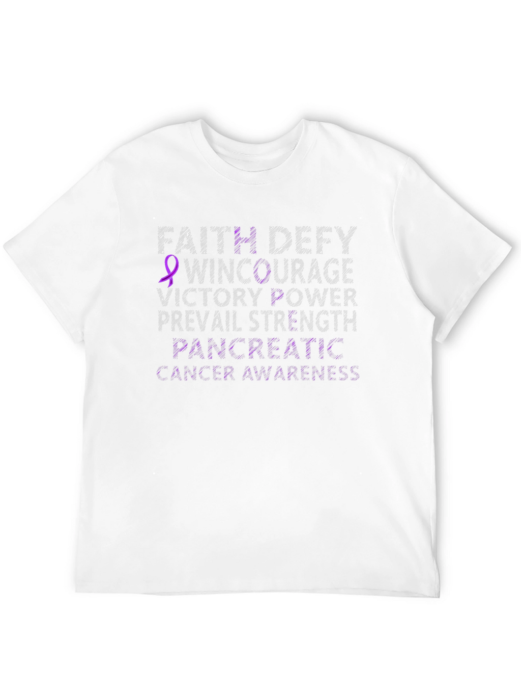 Pancreatic Cancer Awareness T-Shirt - Faith Defy