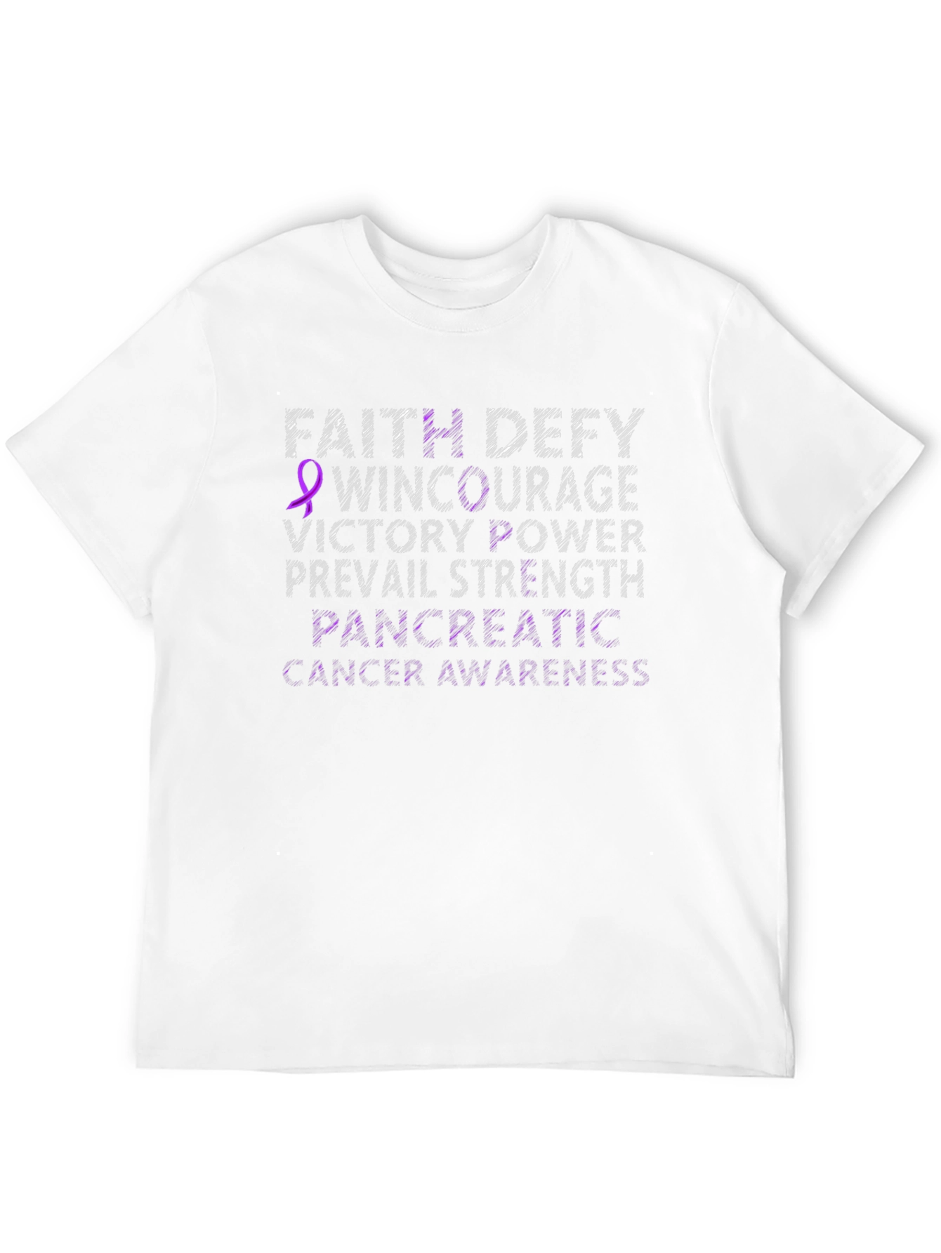Pancreatic Cancer Awareness T-Shirt - Faith Defy