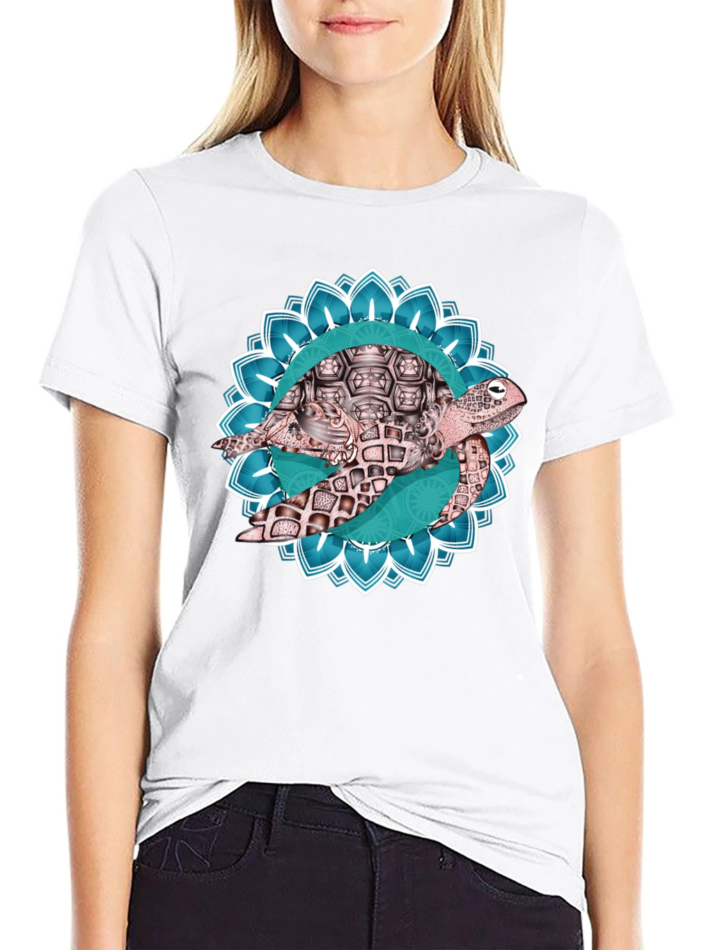 Turtle Mandala Graphic T-Shirt