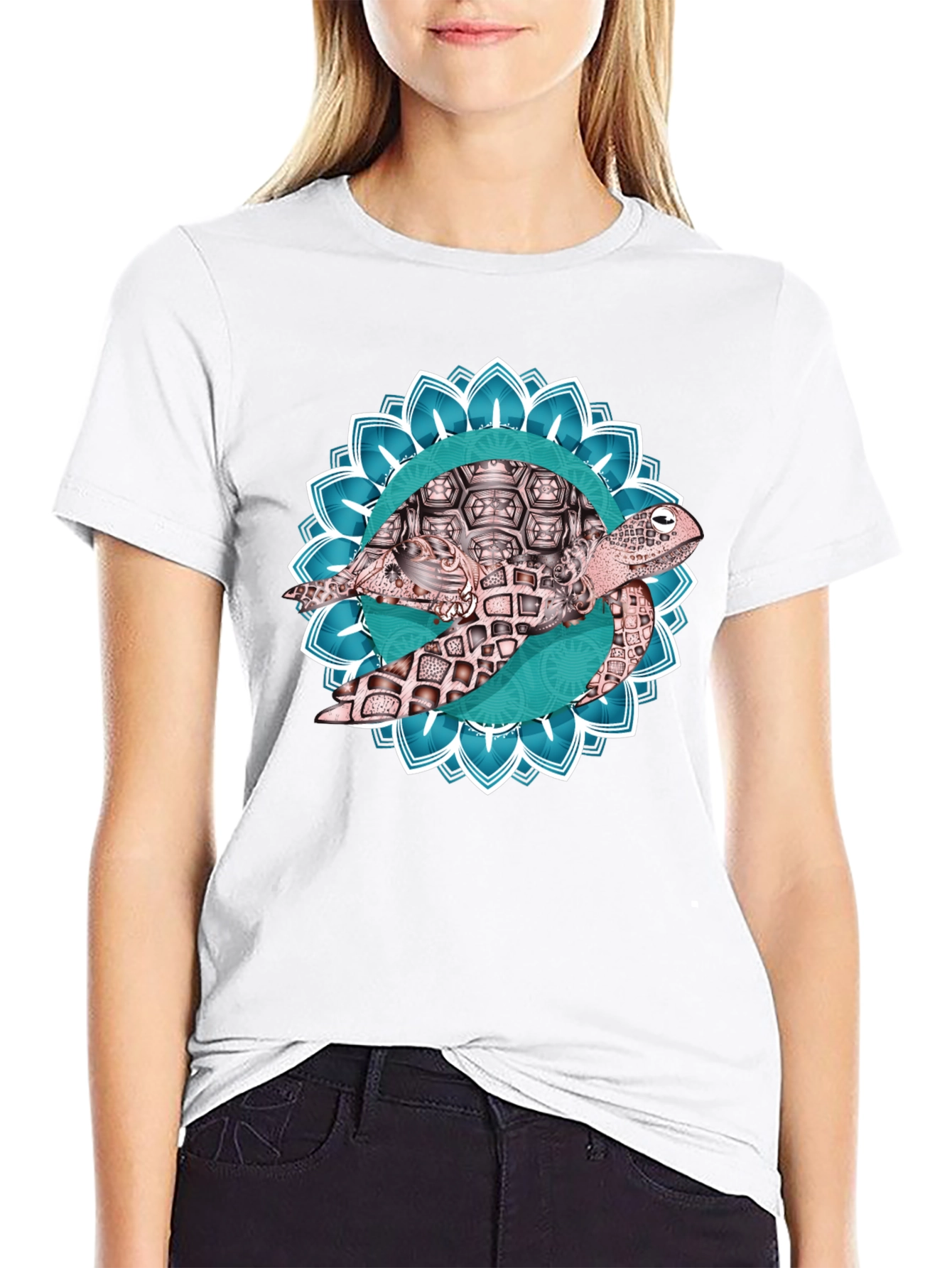 Turtle Mandala Graphic T-Shirt