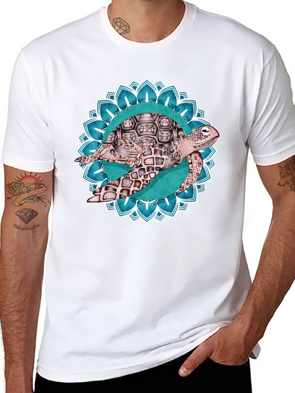 Turtle Mandala Graphic T-Shirt