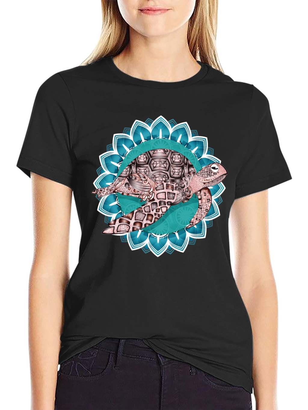 Turtle Mandala Graphic T-Shirt