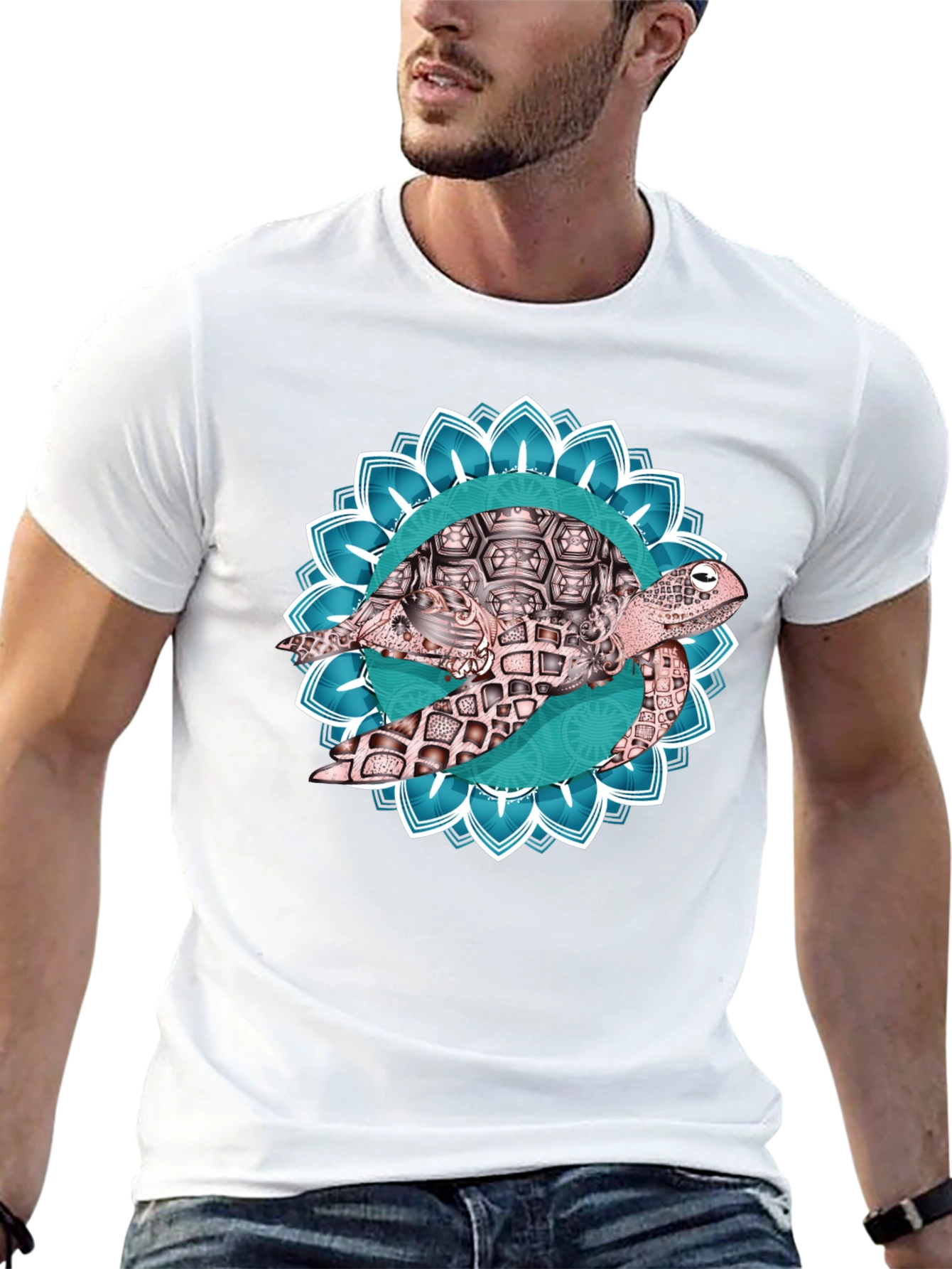 Turtle Mandala Graphic T-Shirt
