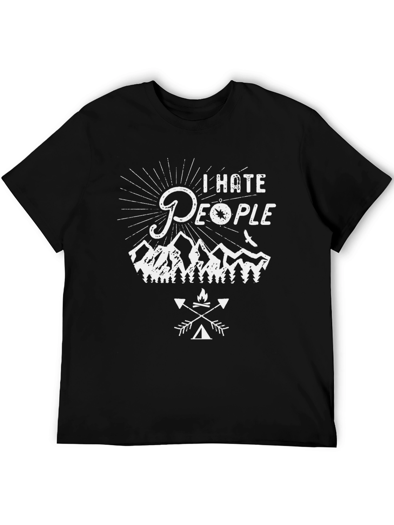 I Hate People Camping T-Shirt - Outdoor Adventure Tee