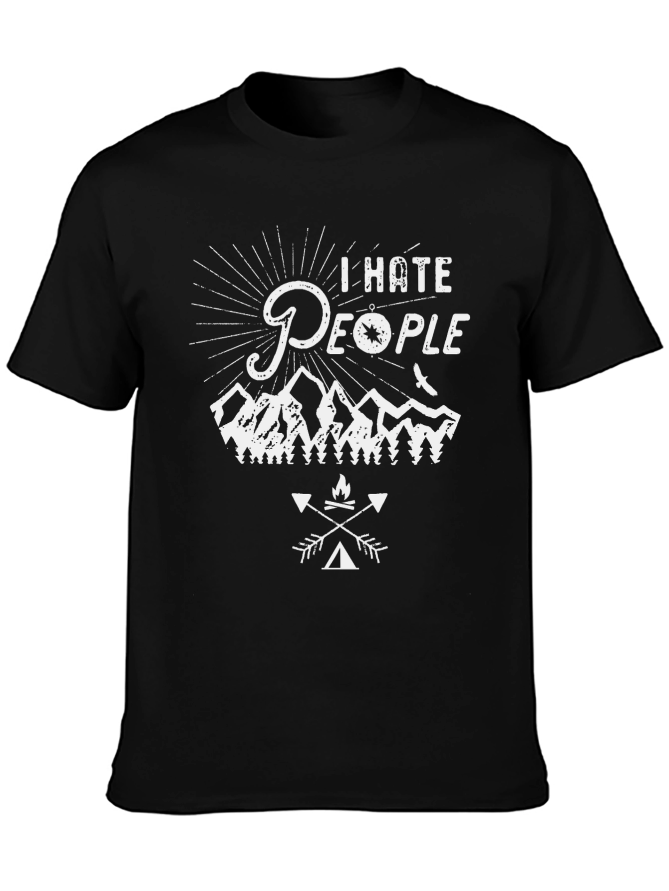 I Hate People Camping T-Shirt - Outdoor Adventure Tee