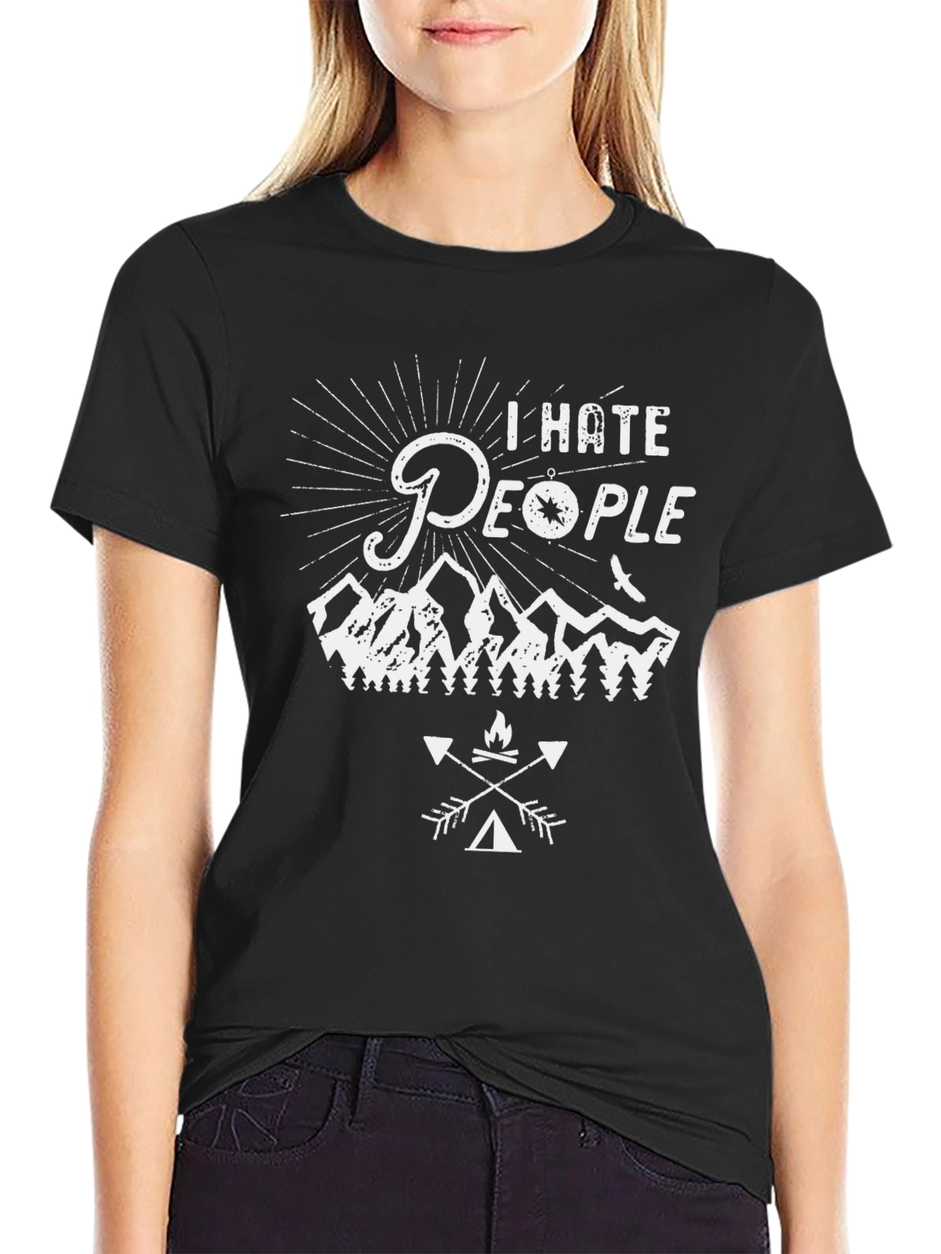 I Hate People Camping T-Shirt - Outdoor Adventure Tee