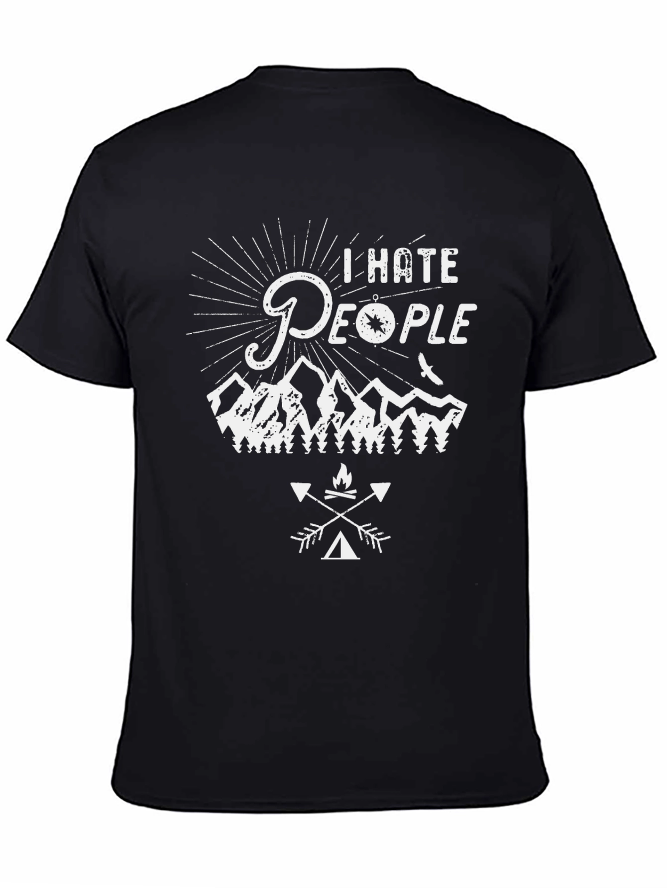 I Hate People Camping T-Shirt - Outdoor Adventure Tee