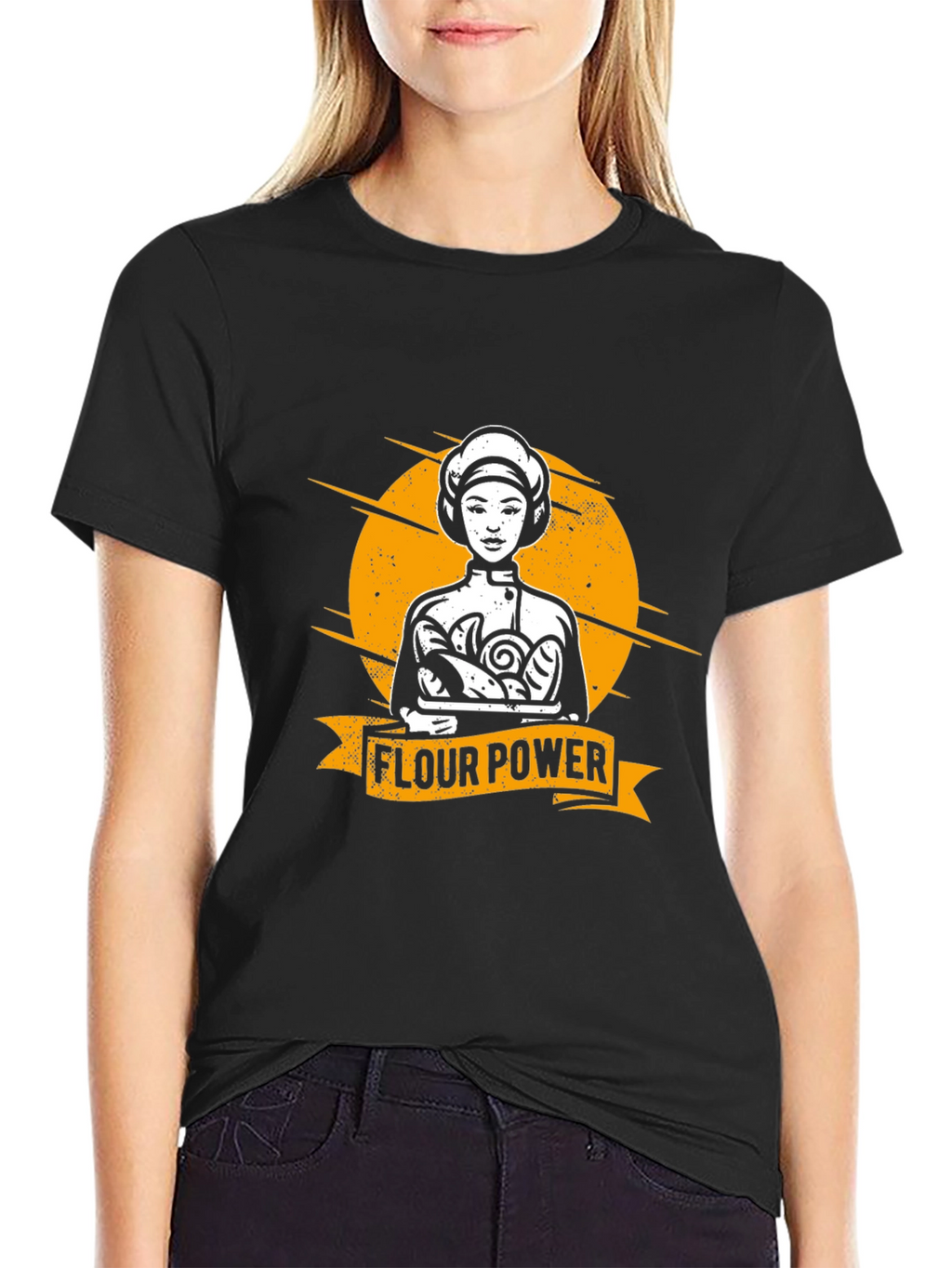 Flour Power Baker T-Shirt - Unique Graphic Tee
