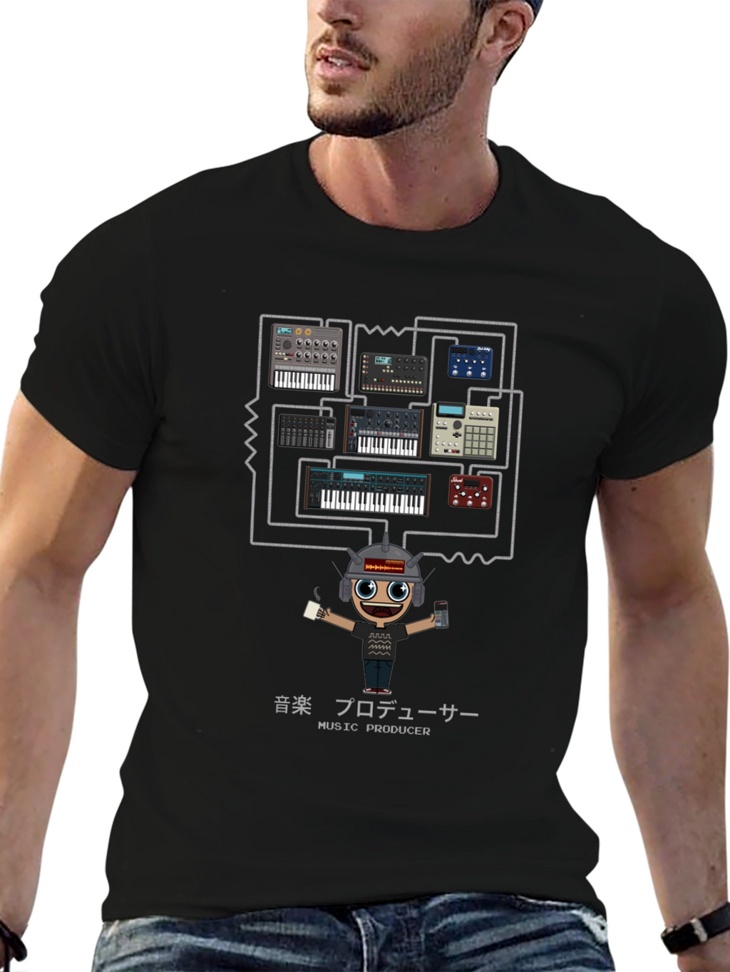 Music Producer Synth Keyboard T-Shirt