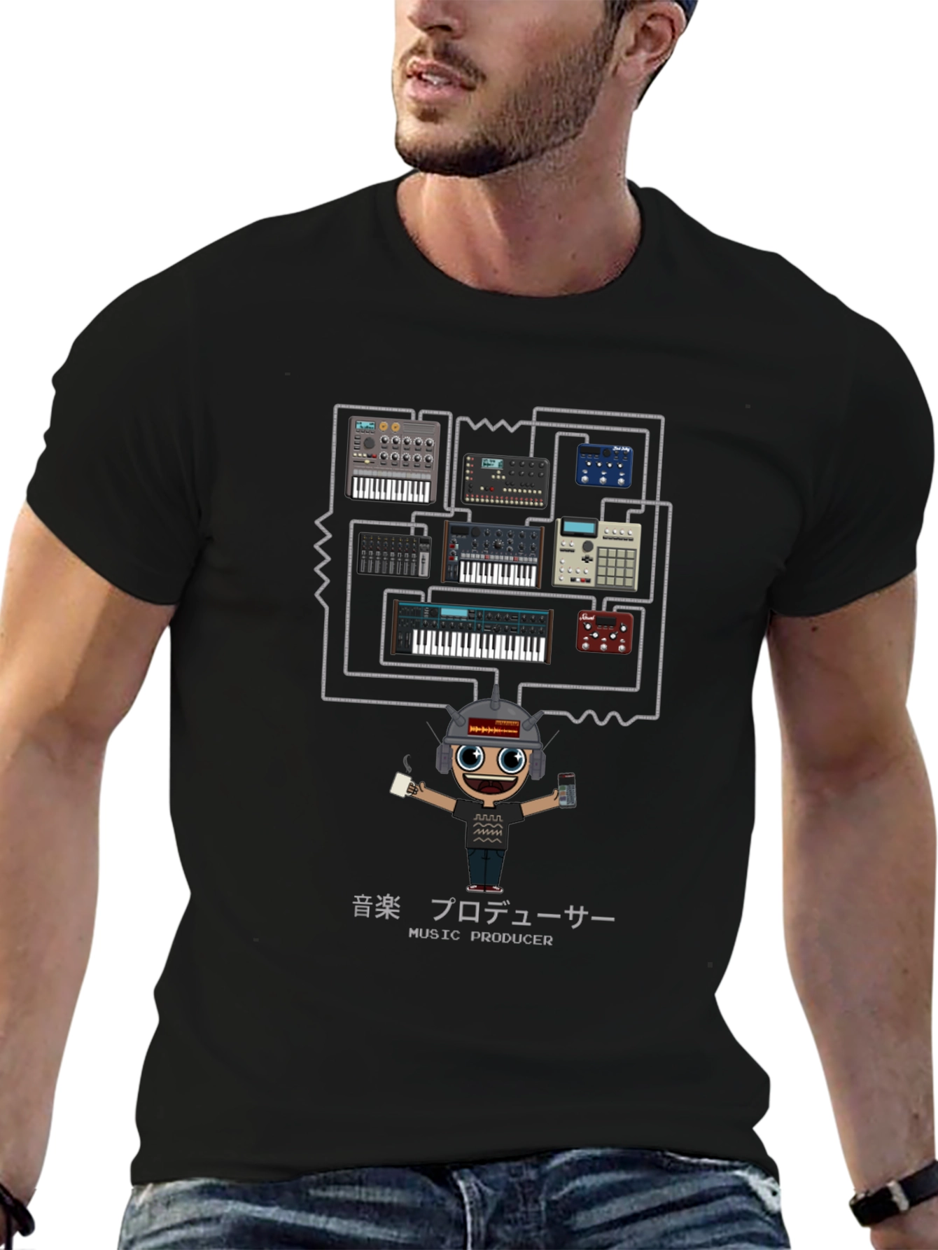 Music Producer Synth Keyboard T-Shirt