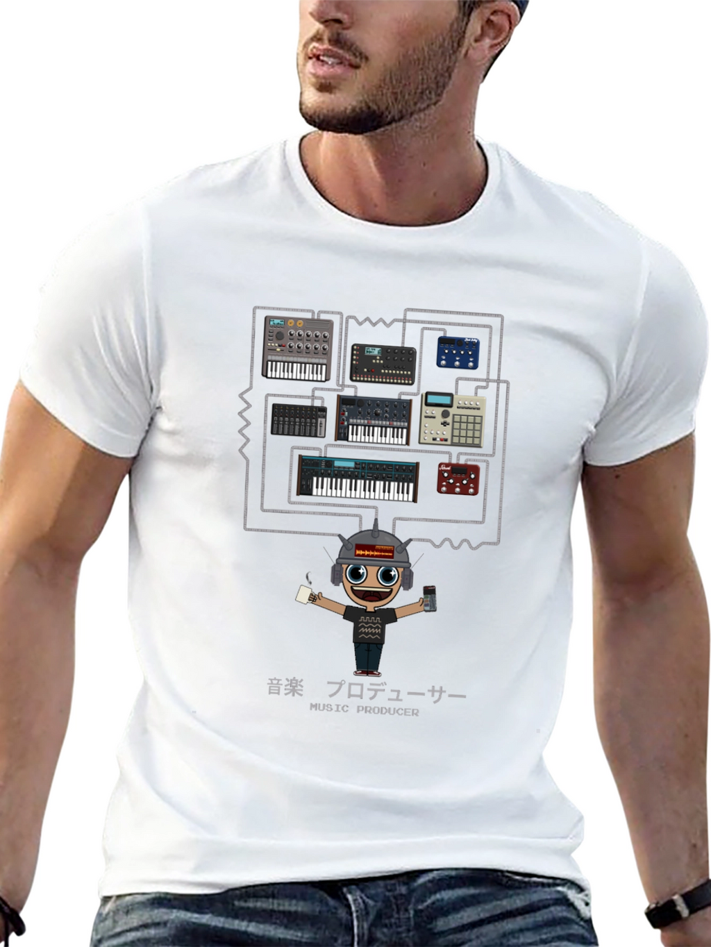 Music Producer Synth Keyboard T-Shirt