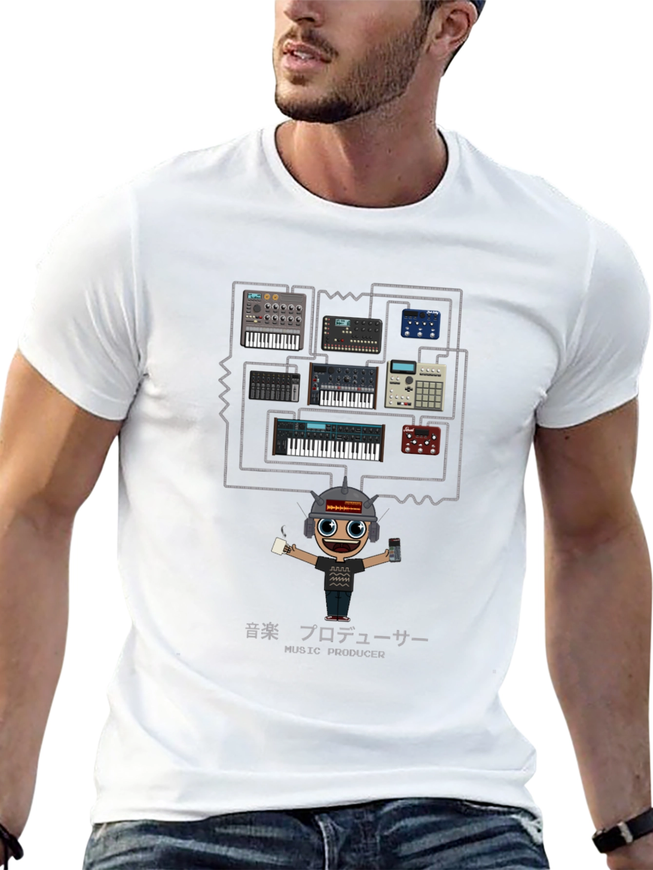 Music Producer Synth Keyboard T-Shirt