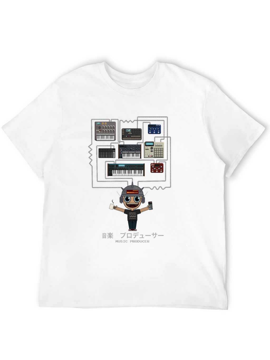 Music Producer Synth Keyboard T-Shirt