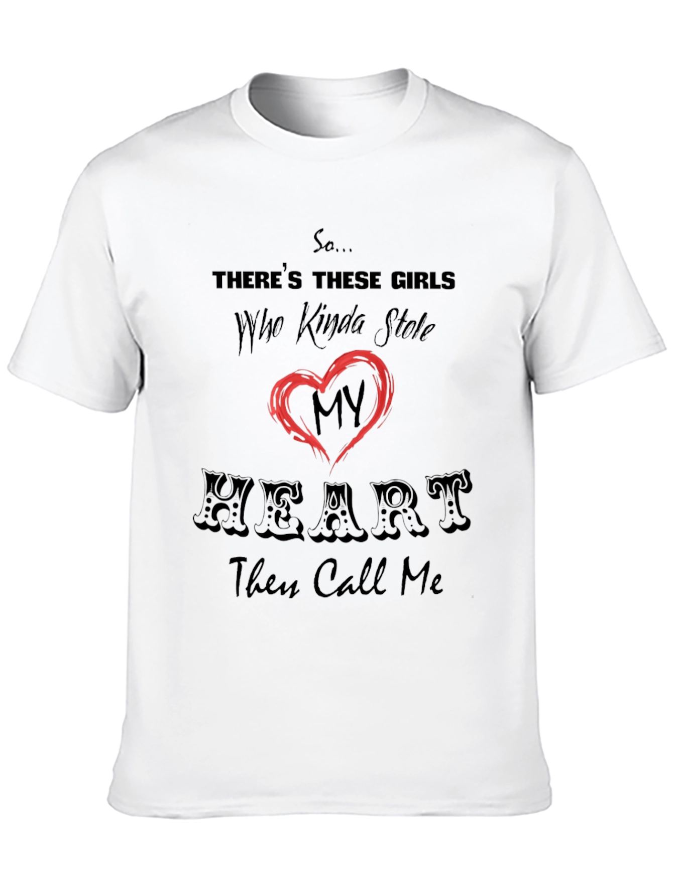 Stole My Heart Graphic Tee - Black