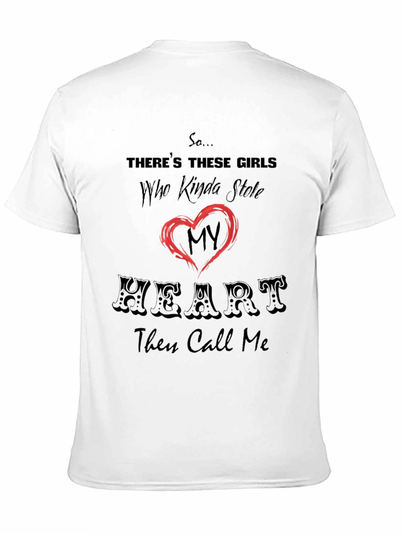 Stole My Heart Graphic Tee - Black