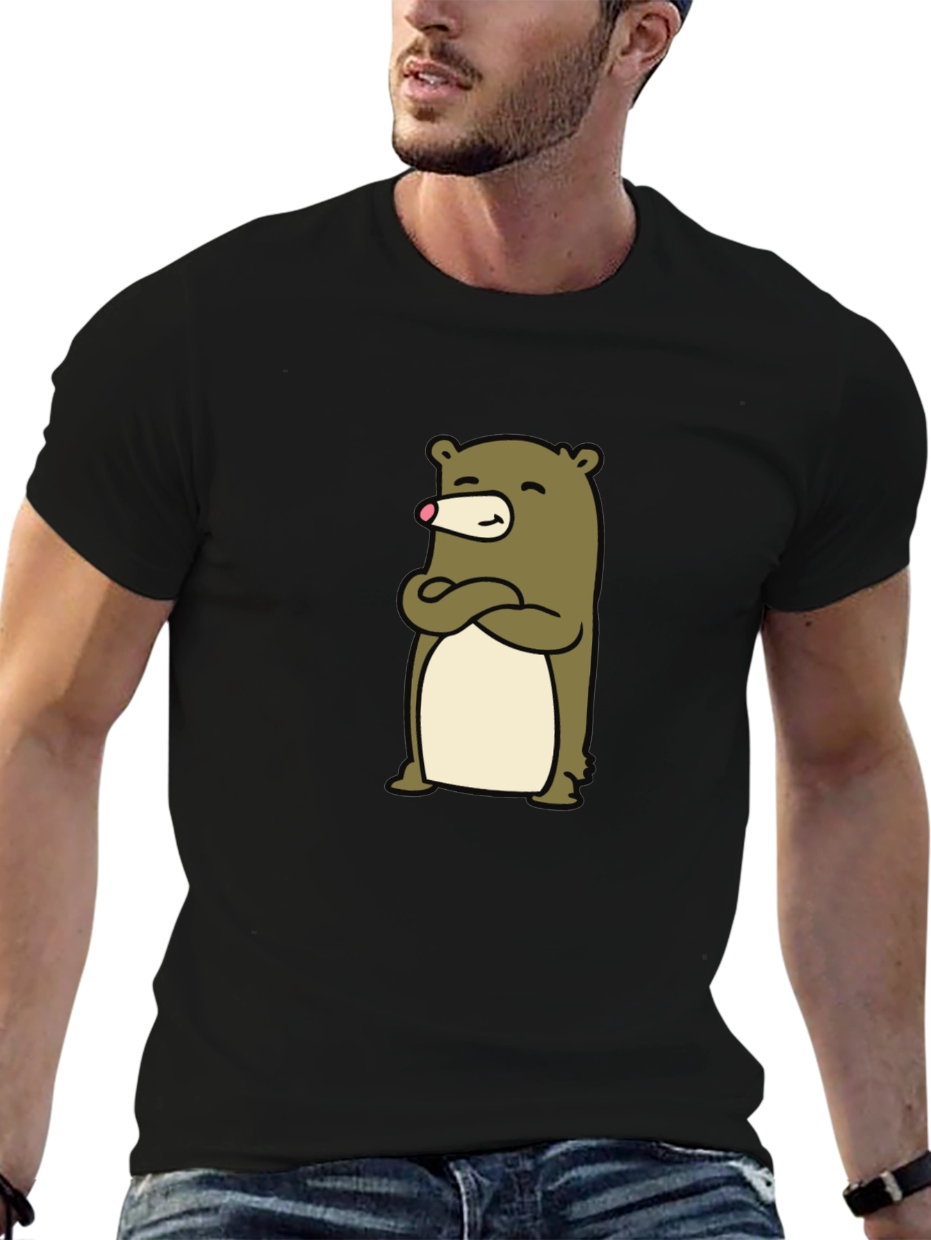 Cool Bear Graphic T-Shirt - Mens Black Tee