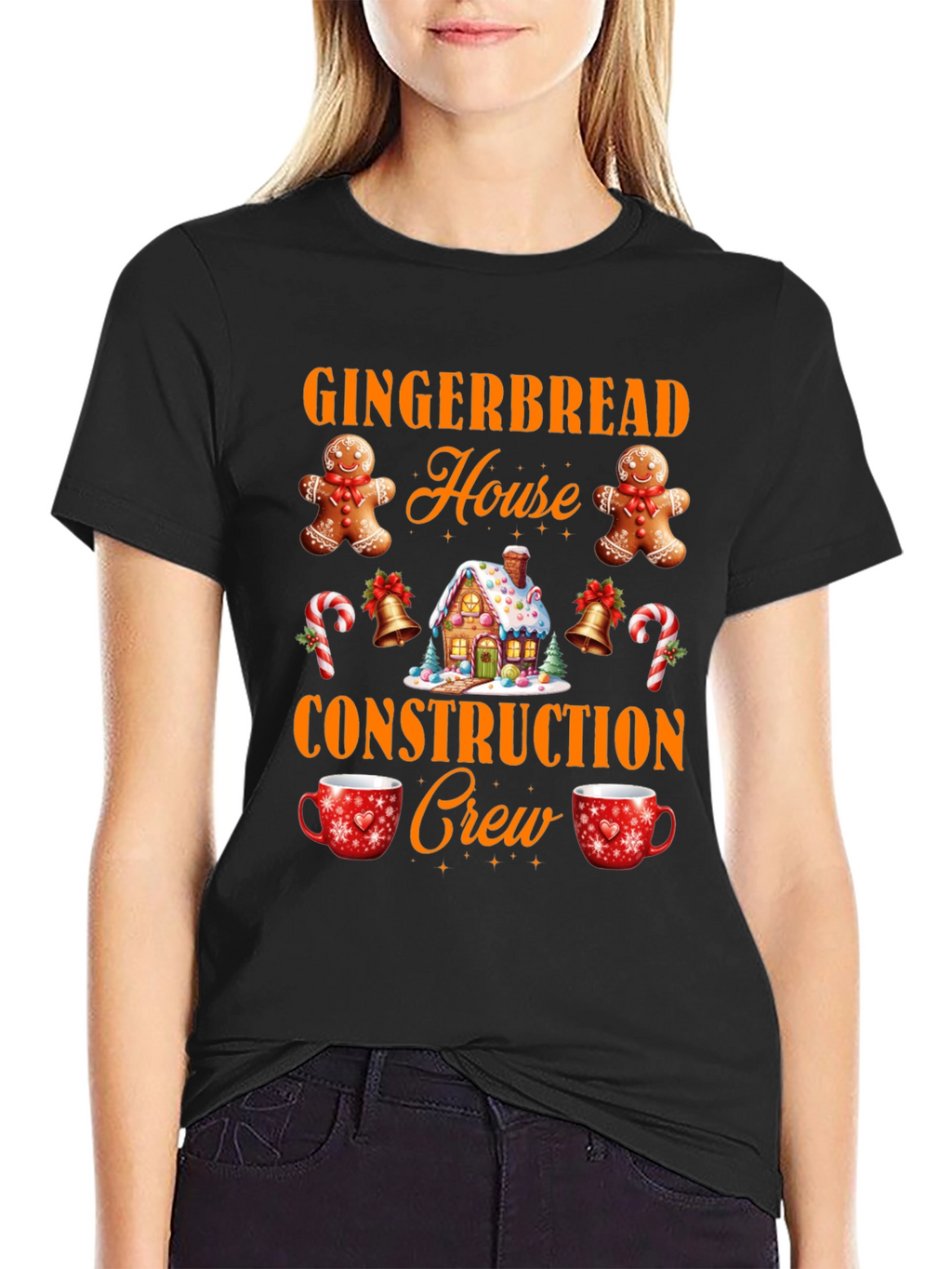 Gingerbread House Crew T-Shirt