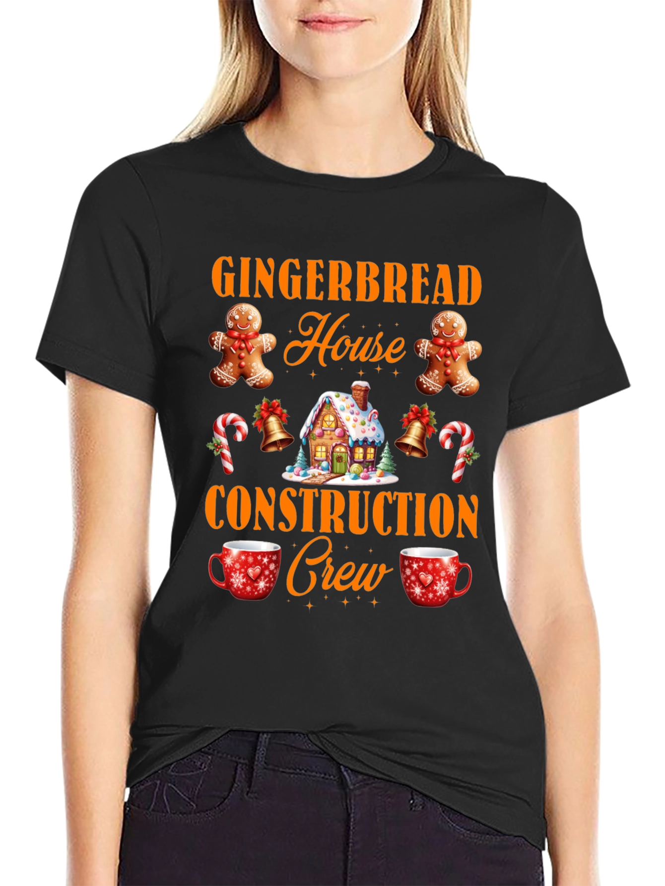 Gingerbread House Crew T-Shirt
