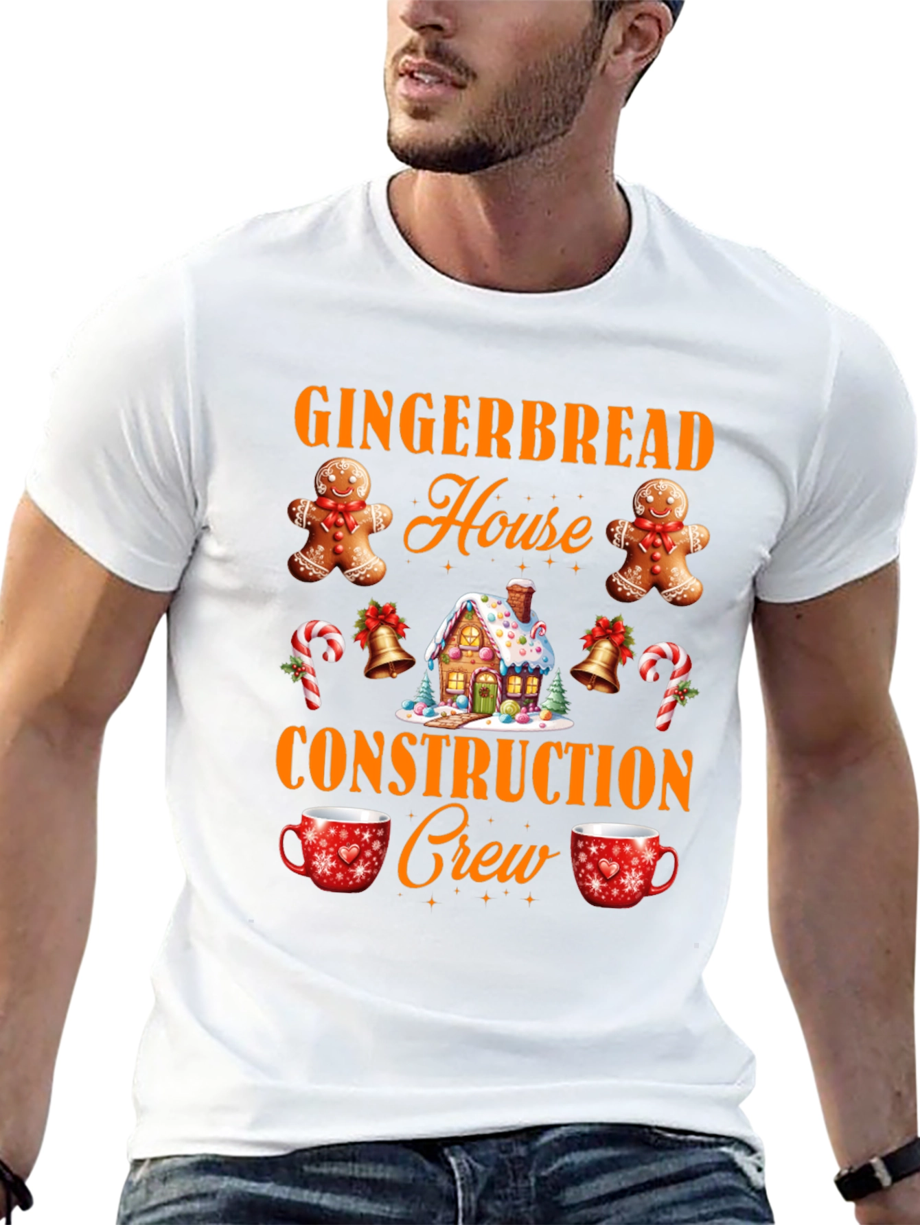 Gingerbread House Crew T-Shirt