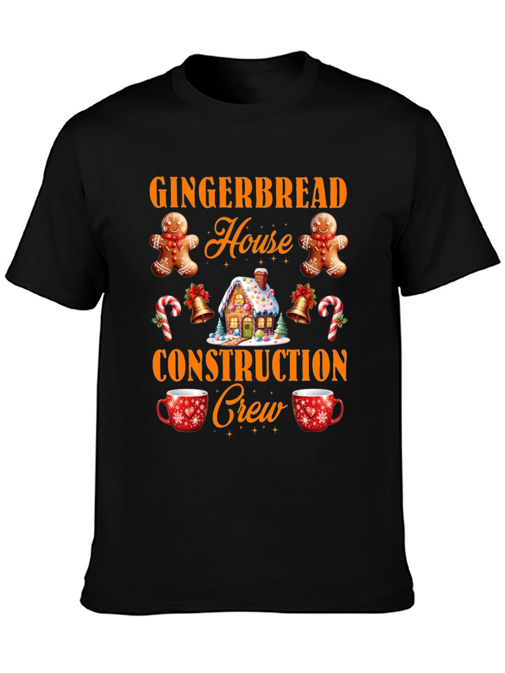 Gingerbread House Crew T-Shirt