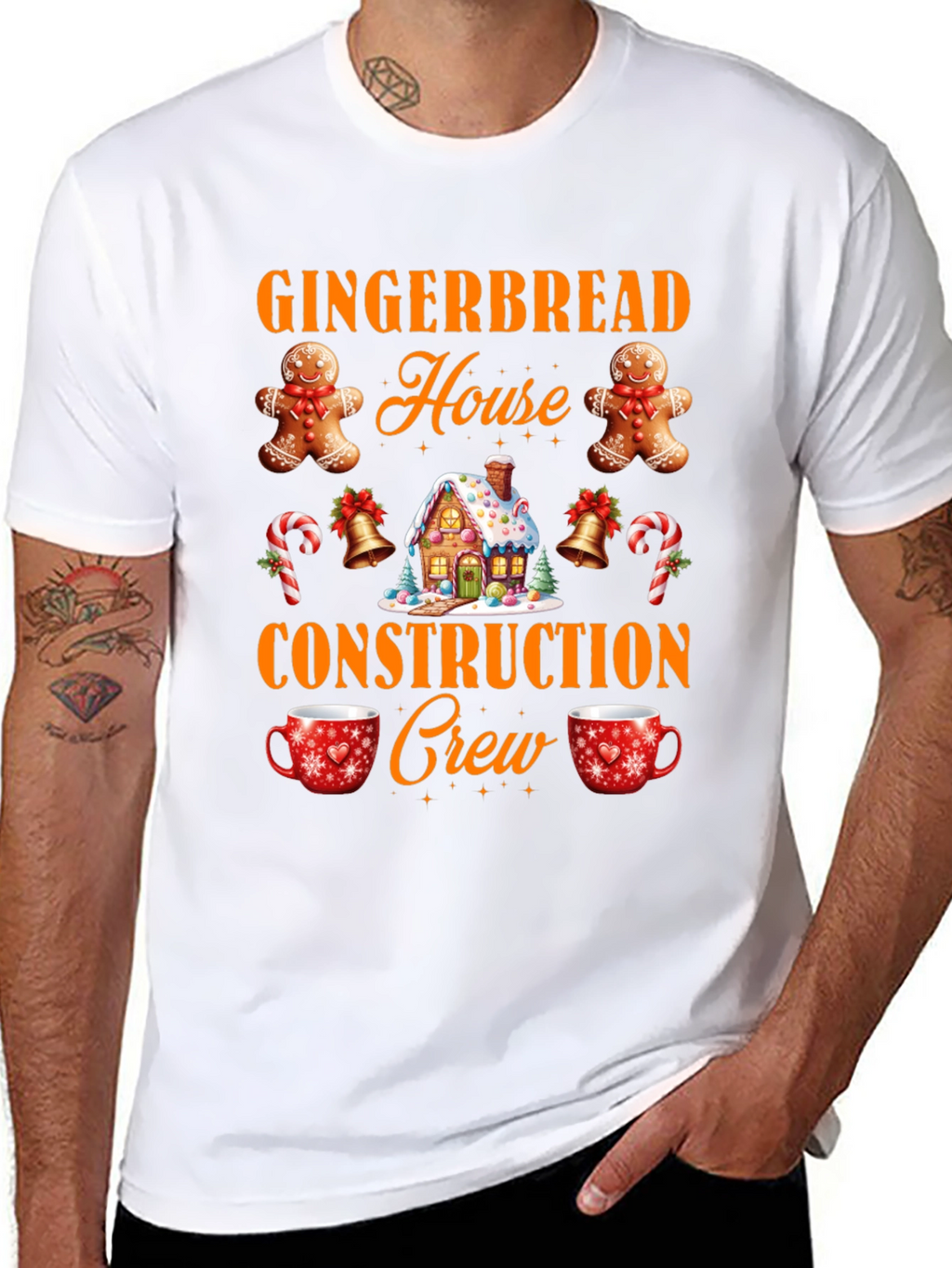 Gingerbread House Crew T-Shirt