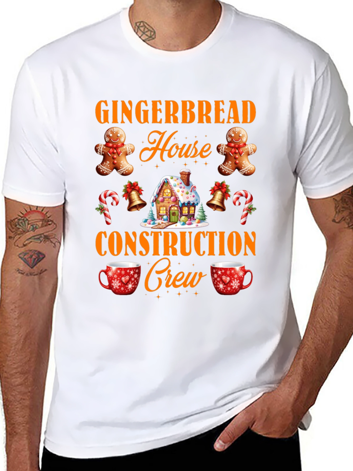 Gingerbread House Crew T-Shirt