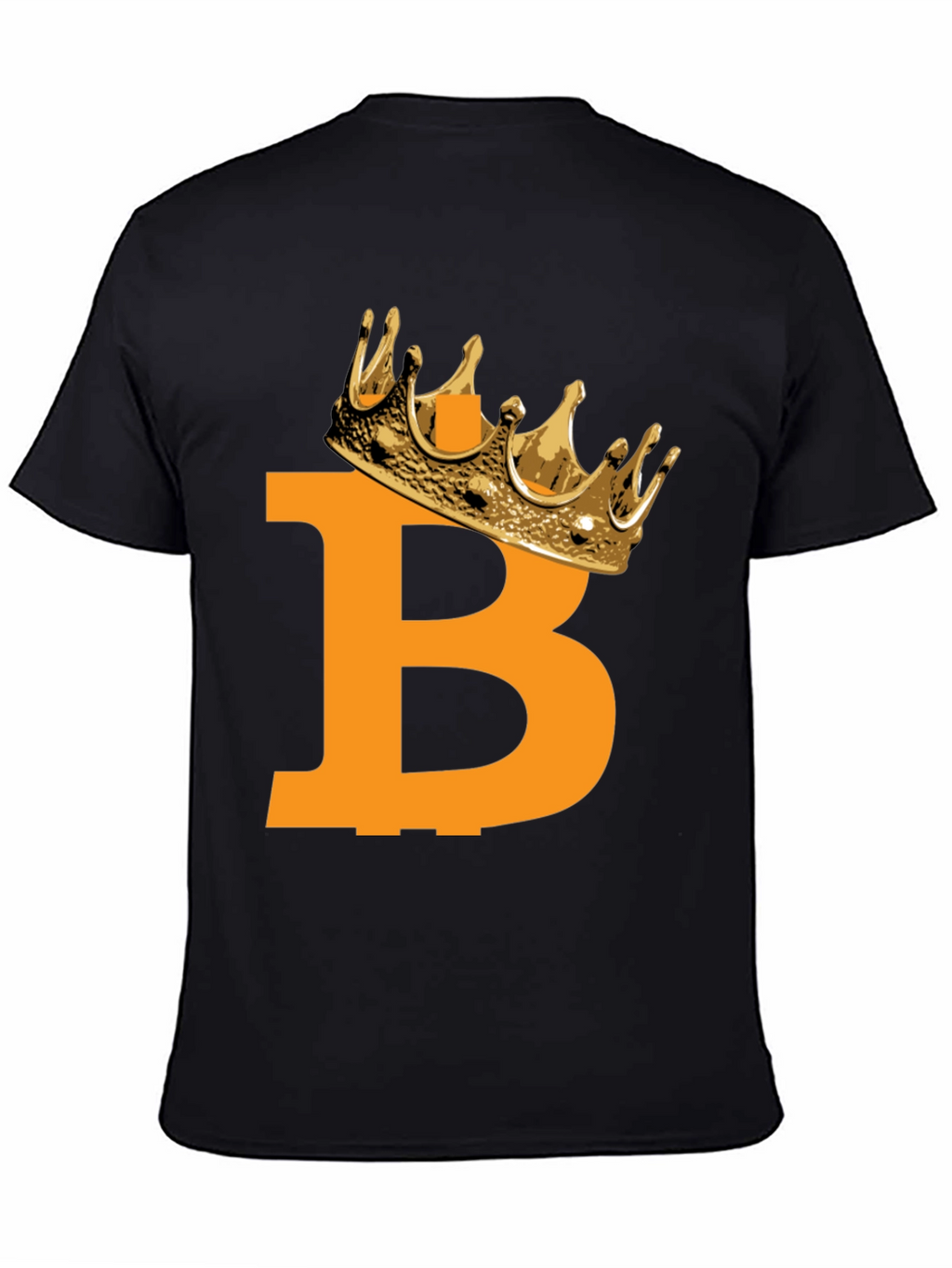 Bitcoin King Black T-Shirt