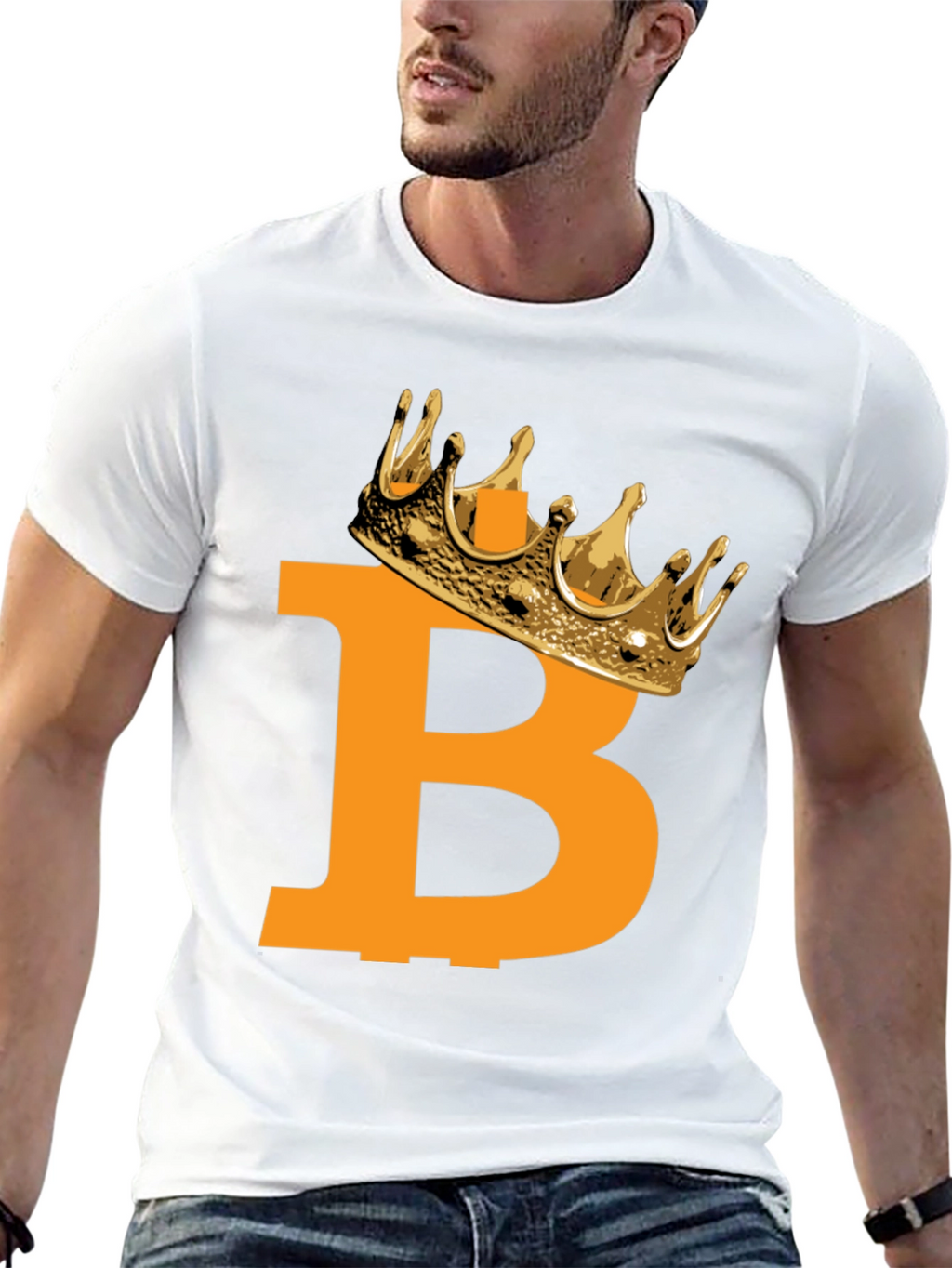 Bitcoin King Black T-Shirt