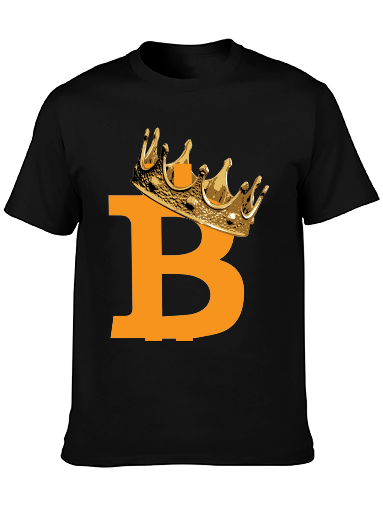 Bitcoin King Black T-Shirt