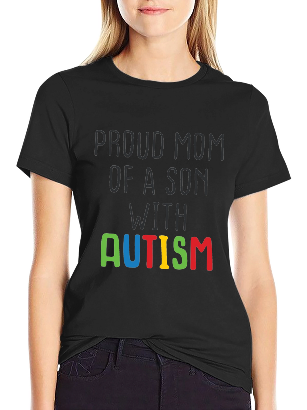 Proud Mom Autism Son Awareness T-Shirt
