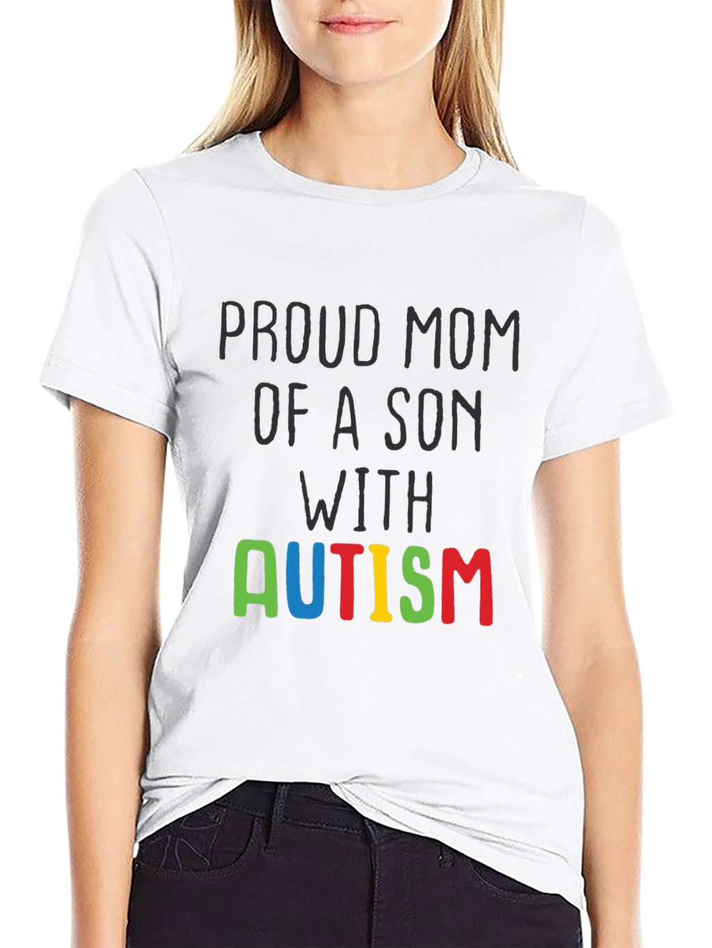 Proud Mom Autism Son Awareness T-Shirt
