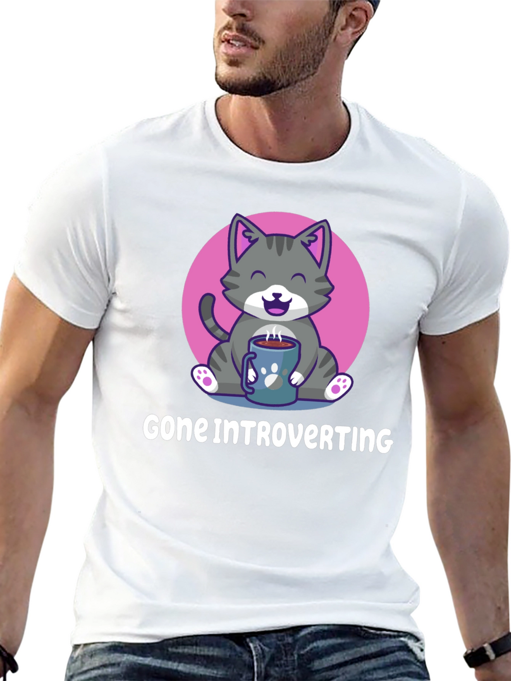 Introvert Cat T-Shirt: Cozy Comfort