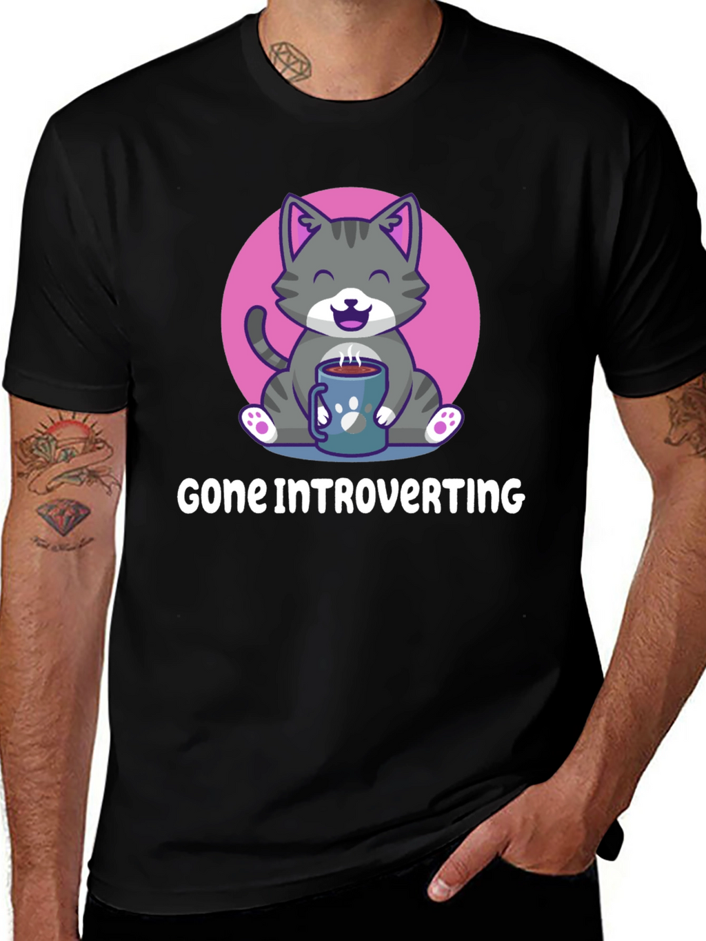 Introvert Cat T-Shirt: Cozy Comfort