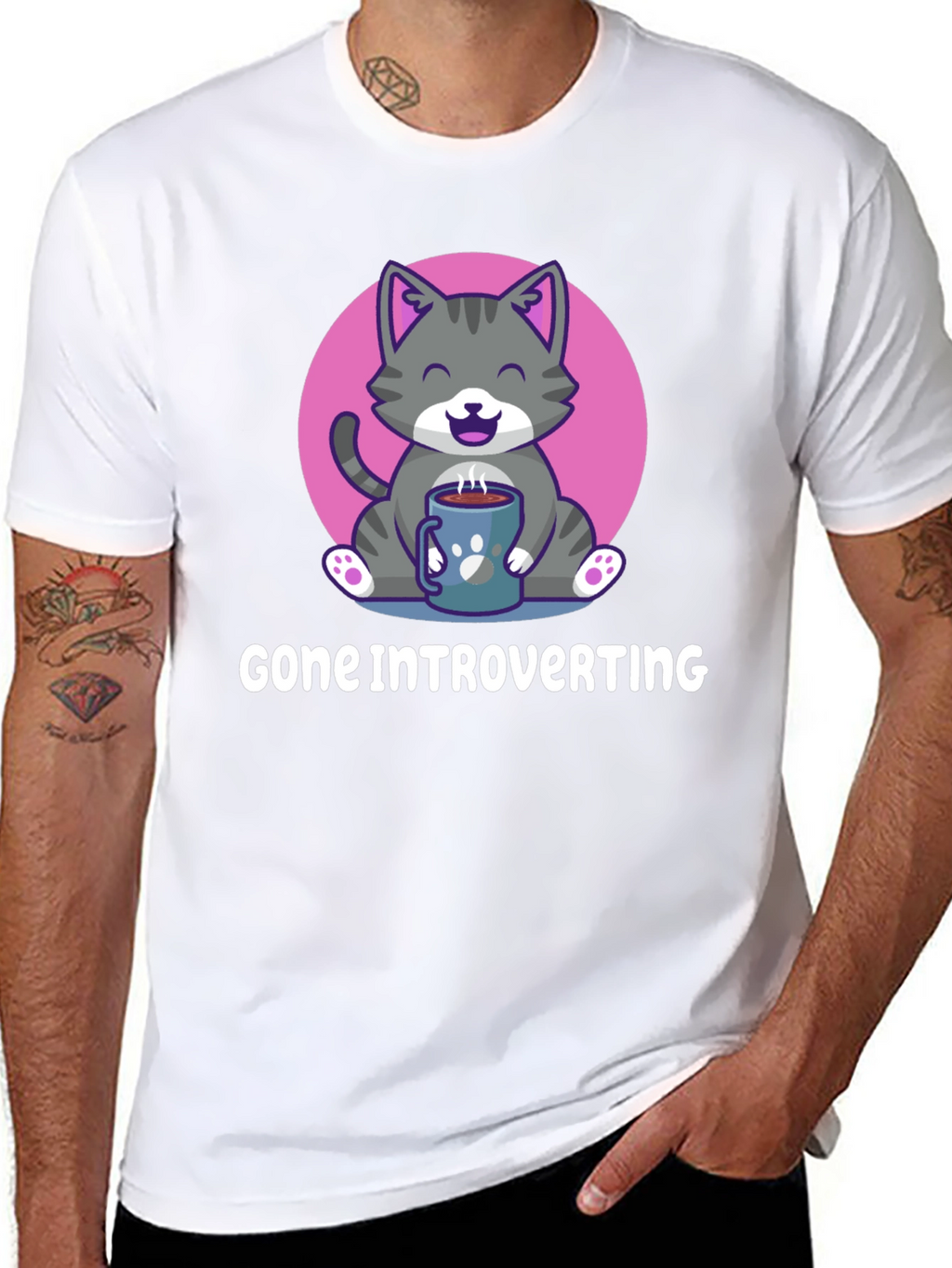 Introvert Cat T-Shirt: Cozy Comfort