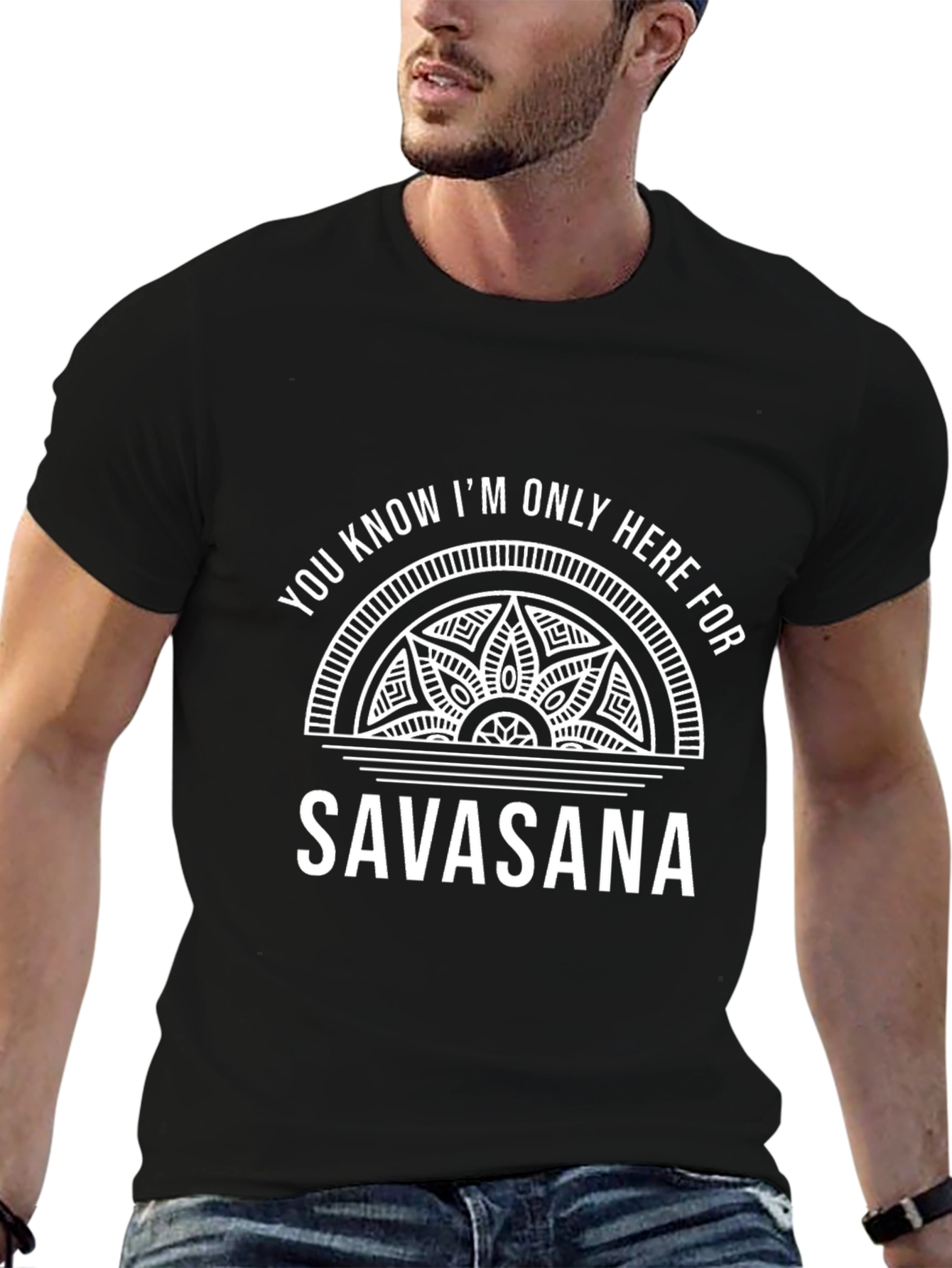 Savasana Yoga T-Shirt - Black Graphic Tee